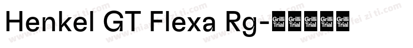 Henkel GT Flexa Rg字体转换
